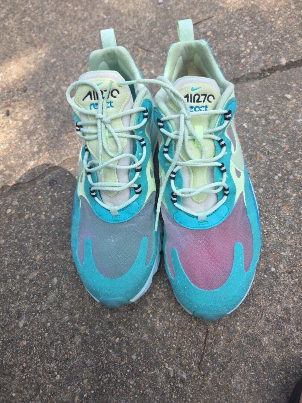 Nike Air Max 270 Mens Multi-Teal Gradient Sneaker